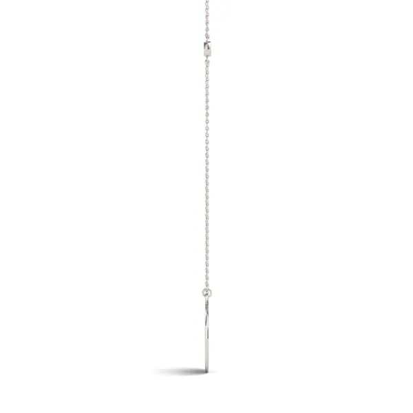 Engraved Block Initial Pendant