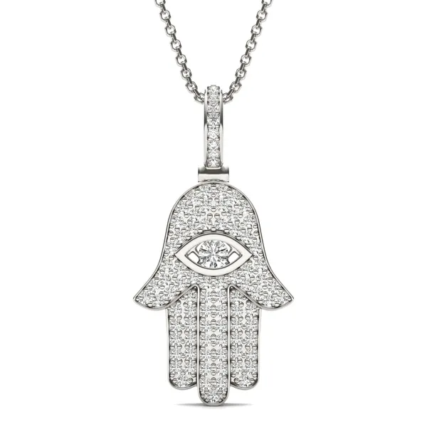 Hamsa Pendant (2/3 ct. tw.)