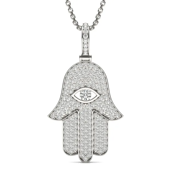 Hamsa Pendant (⅔ ct. tw.)