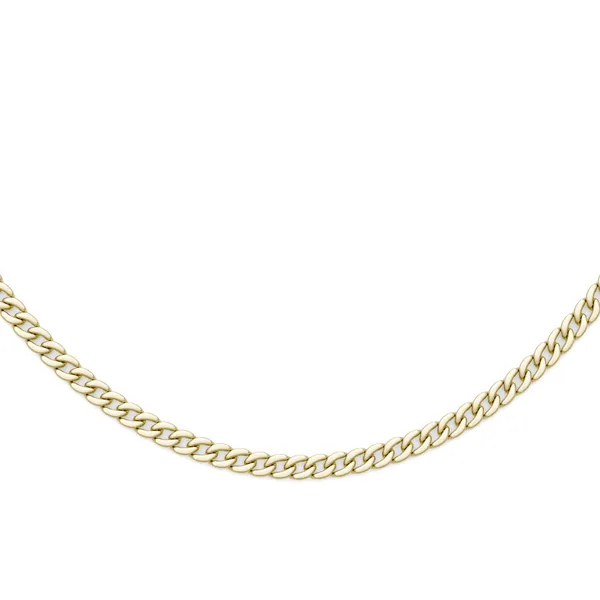 Semi Solid Miami Cuban Link 24 in. Chain Necklace Charles Colvard
