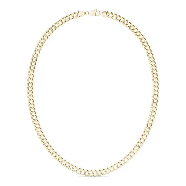 Semi-Solid Miami Cuban Link 26 in. Chain Necklace 9.3mm