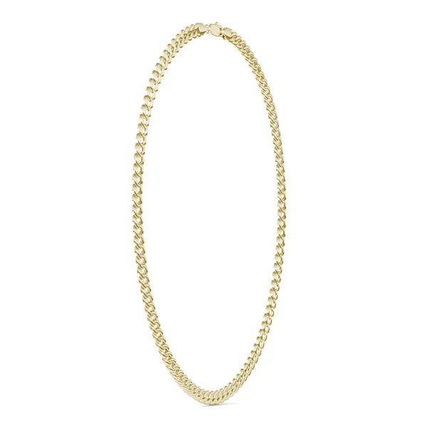 Semi-Solid Miami Cuban Link 26 in. Chain Necklace 9.3mm