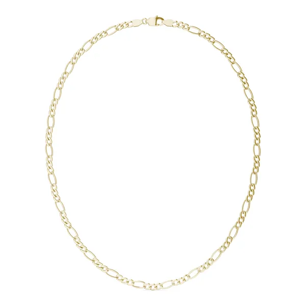 Semi-Solid Figaro Link 24 in. Chain Necklace 5.8mm