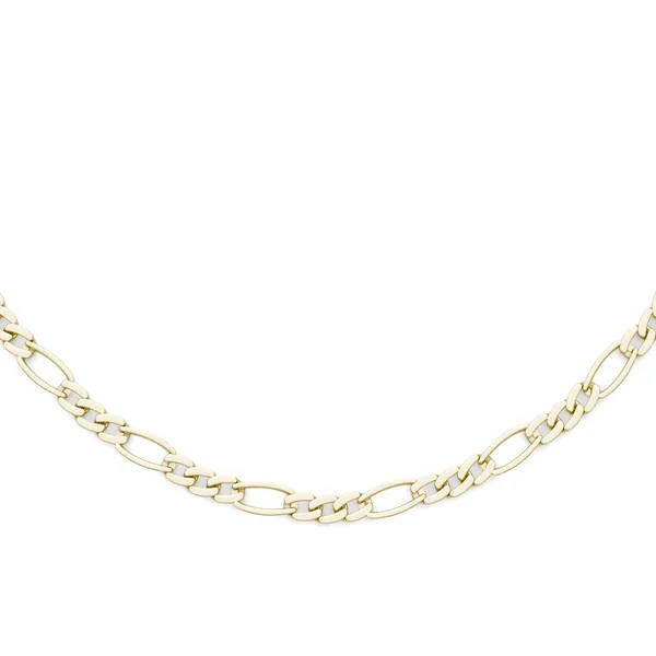 Semi-Solid Figaro Link 24 in. Chain Necklace 5.8mm