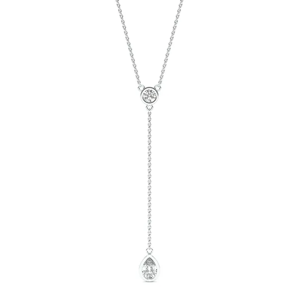 Brynn Bezel Lariat Necklace