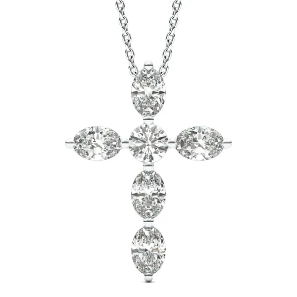 Oval Cross Pendant