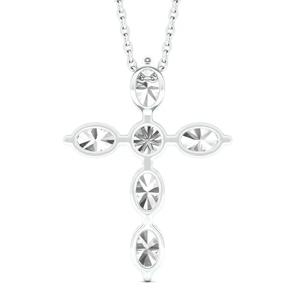 Oval Cross Pendant