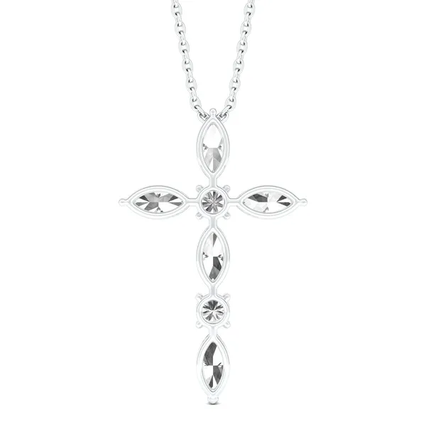 Marquise Cross Pendant