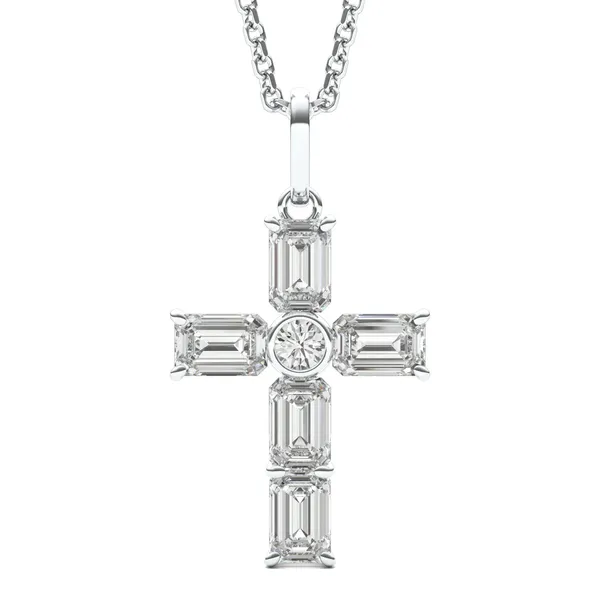 Center of Faith Emerald Cross Pendant