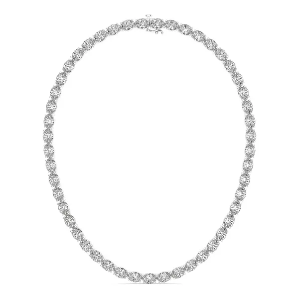 Oval Couture East-West Classic Tennis Necklace