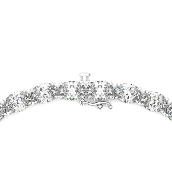 Oval Couture East-West Classic Tennis Necklace