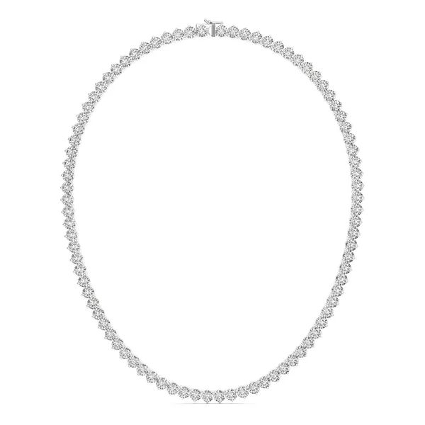 Veritas Couture Three-Prong Tennis Necklace