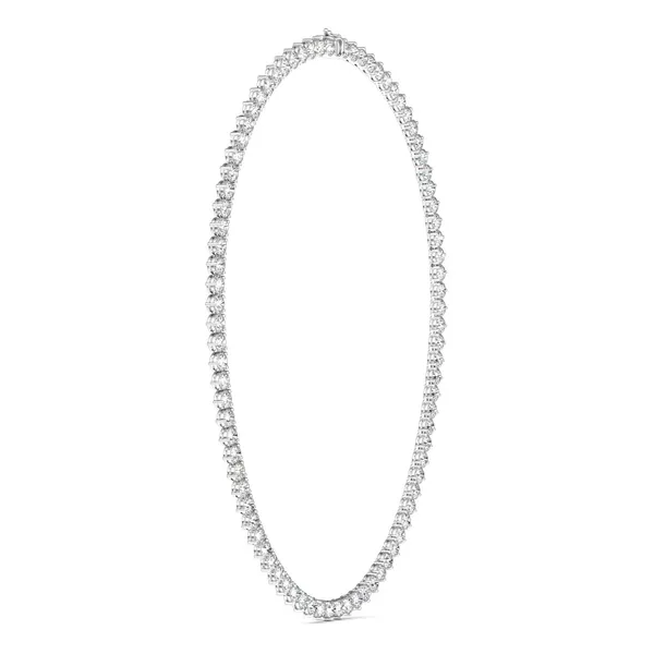 Veritas Couture Three-Prong Tennis Necklace