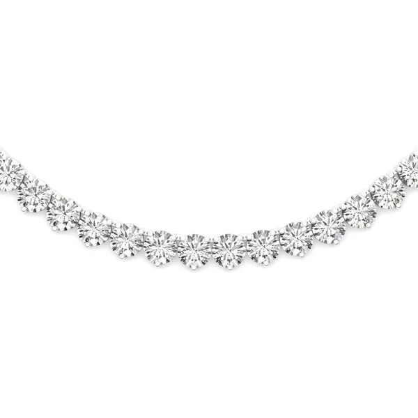 Veritas Couture Three-Prong Tennis Necklace