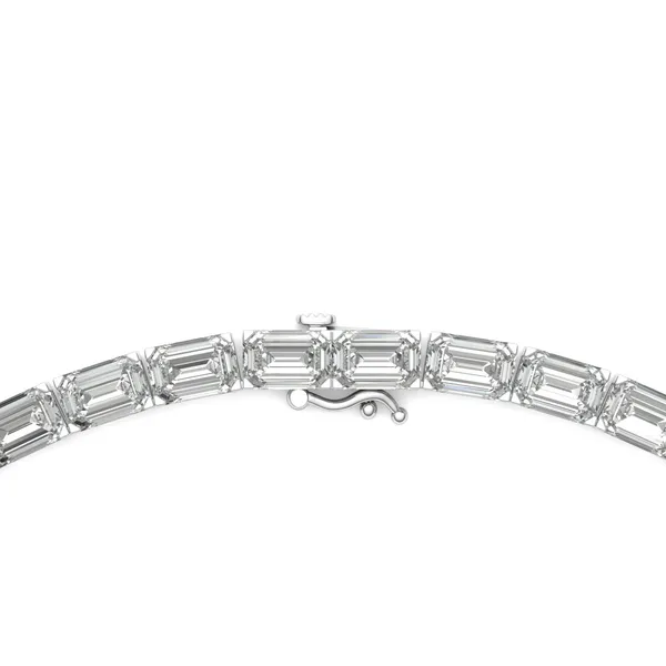 Emerald Couture East-West Bold Tennis Necklace