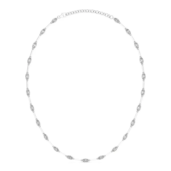 Marquise Station Line Necklace