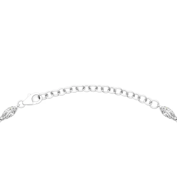 Marquise Station Line Necklace