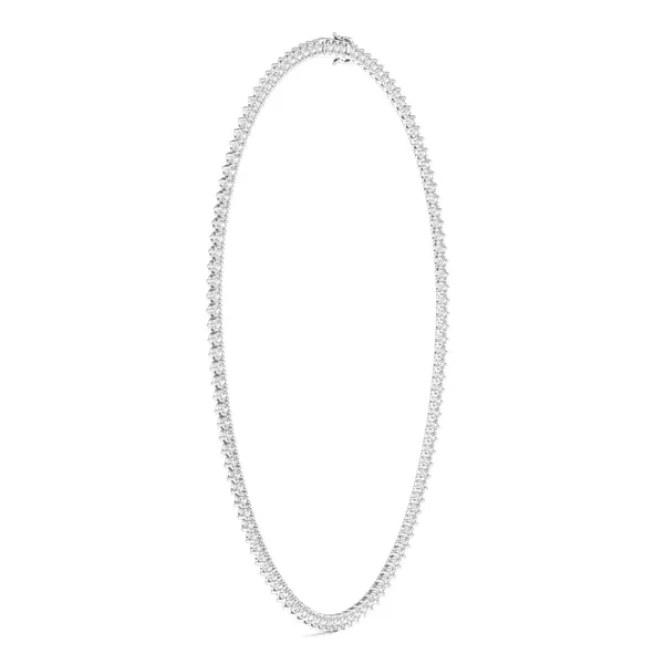 Three-Prong Tennis Necklace