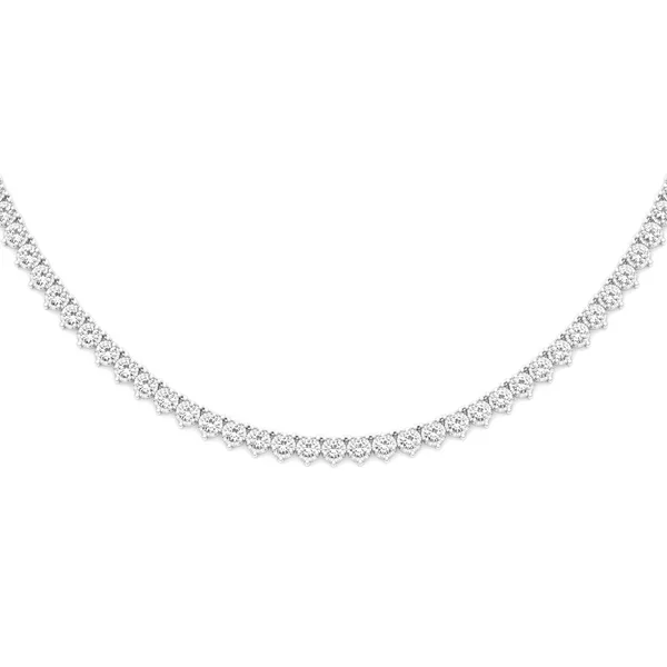 Three-Prong Tennis Necklace