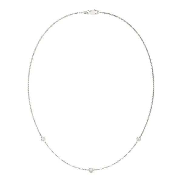 Linea Three-Stone Station Necklace