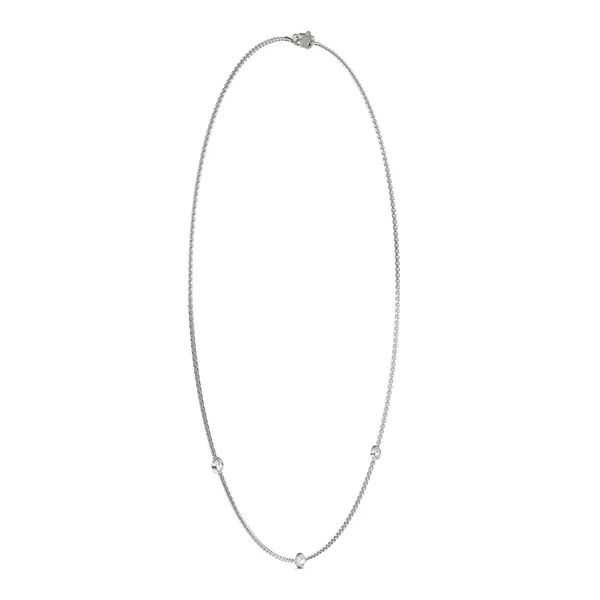 Linea Three-Stone Station Necklace