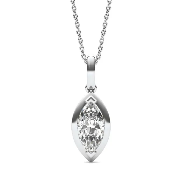 Marquise Bezel Illusion Pendant