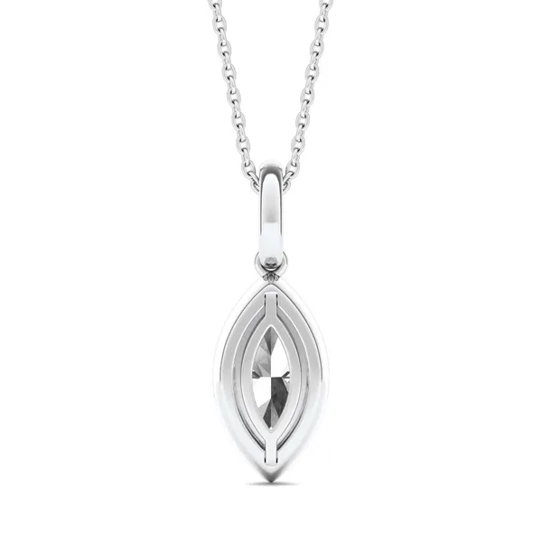 Marquise Bezel Illusion Pendant
