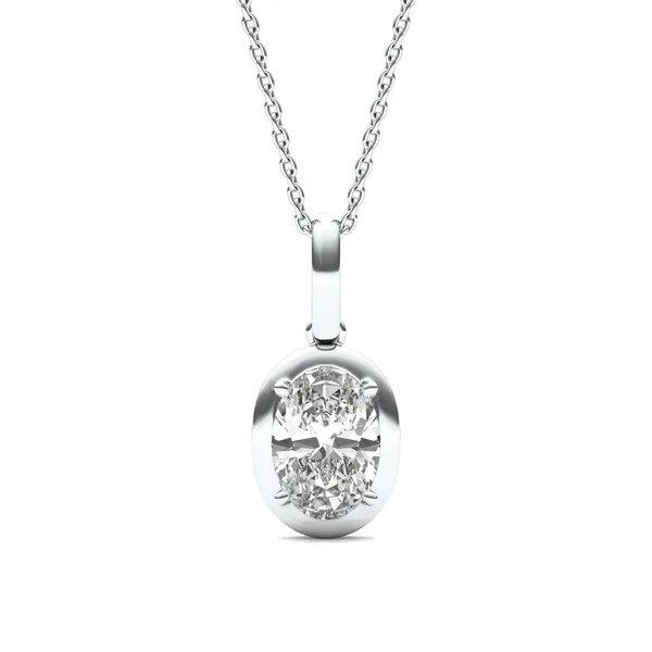 Oval Bezel Illusion Pendant