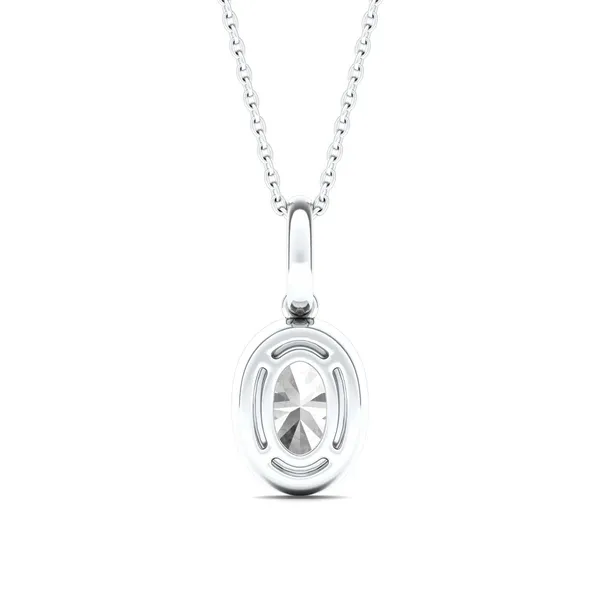 Oval Bezel Illusion Pendant