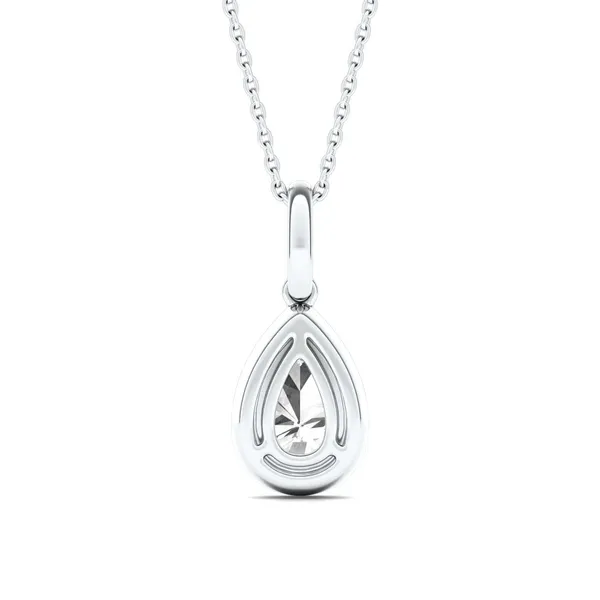 Pear Bezel Illusion Pendant