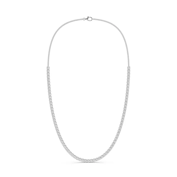 Round Chain Tennis Necklace