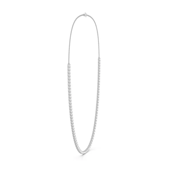 Round Chain Tennis Necklace