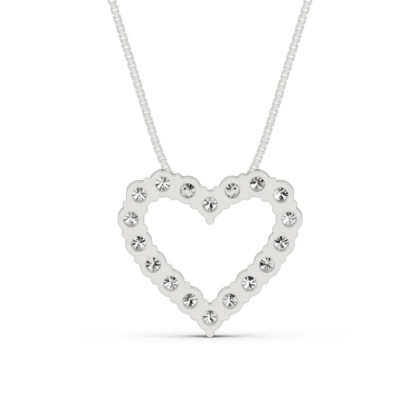 Round Prong Set Heart Pendant Essentials