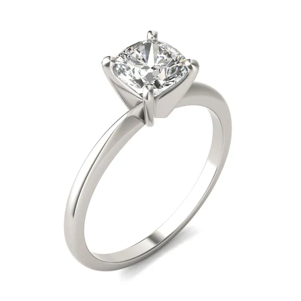 Cushion Simple Solitaire Engagement Ring