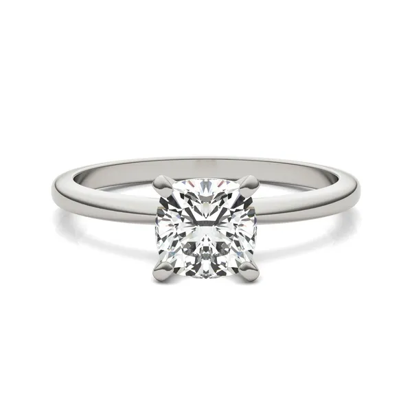 Cushion Simple Solitaire Engagement Ring
