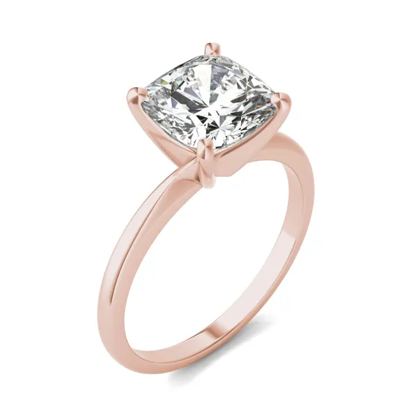 Cushion Simple Solitaire Engagement Ring