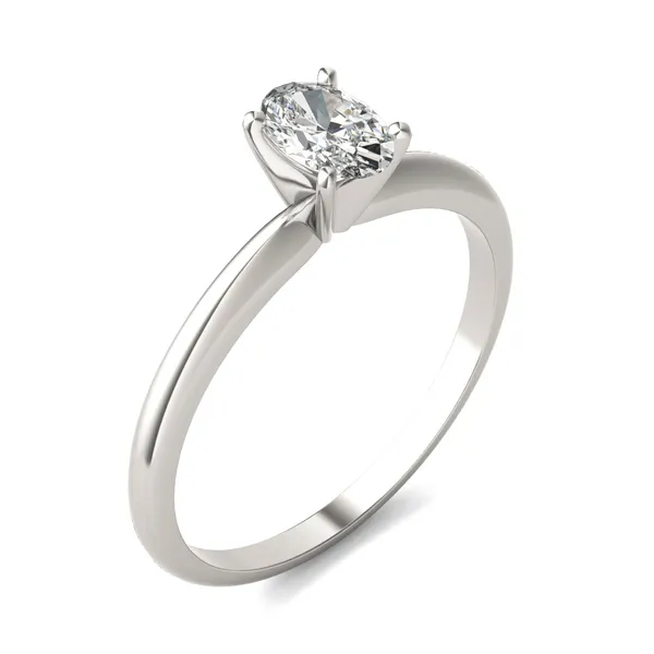 Oval Simple Solitaire Engagement Ring