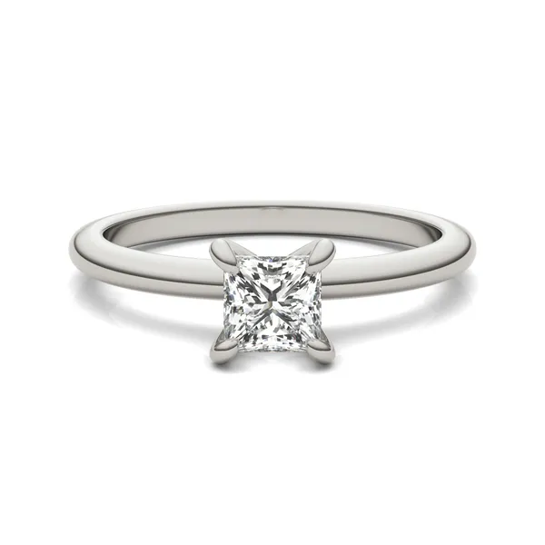 Princess Simple Solitaire Engagement Ring