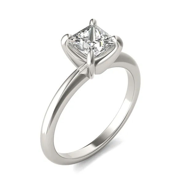 Princess Simple Solitaire Engagement Ring