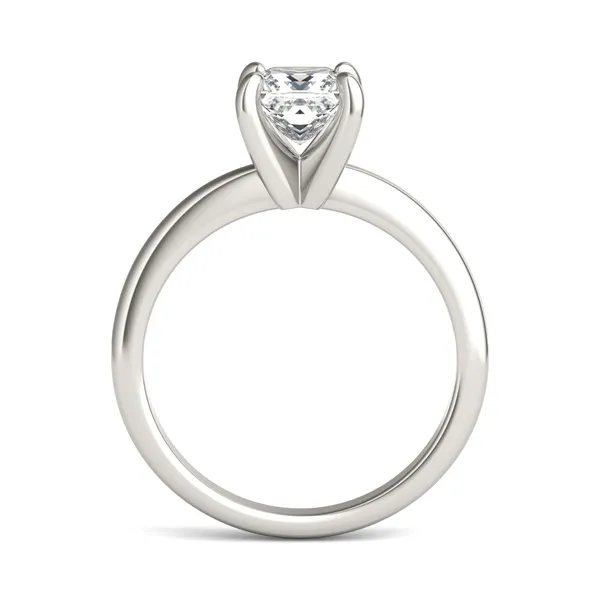 Princess Simple Solitaire Engagement Ring