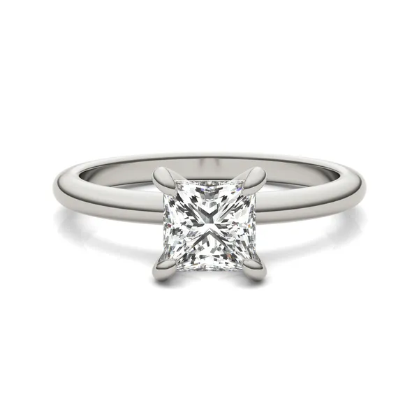 Princess Simple Solitaire Engagement Ring