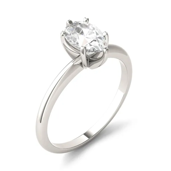 Pear Simple Solitaire Engagement Ring