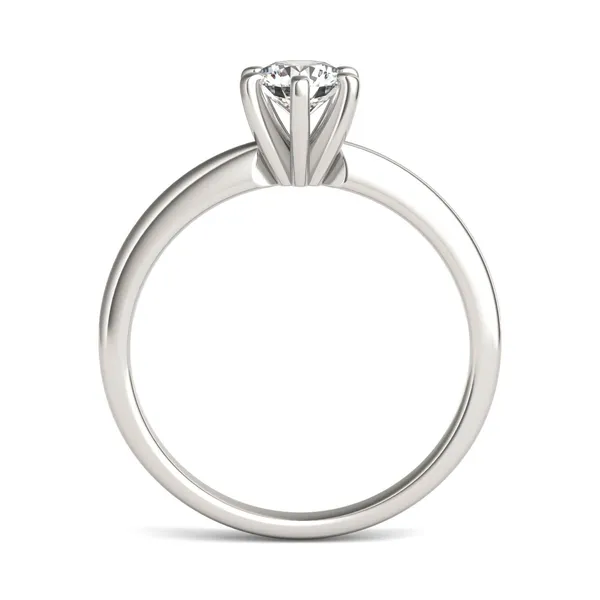 Round Brilliant Six-Prong Simple Solitaire Engagement Ring