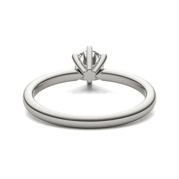 Round Brilliant Six-Prong Simple Solitaire Engagement Ring