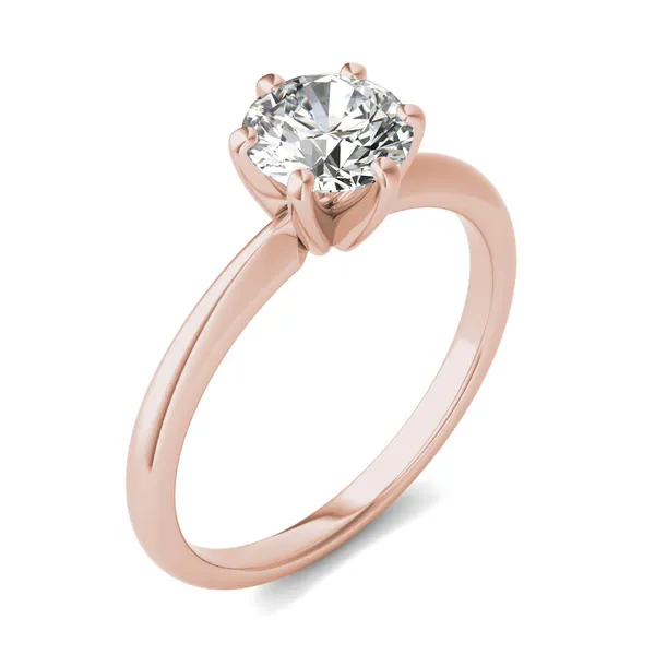 Round Brilliant Six-Prong Simple Solitaire