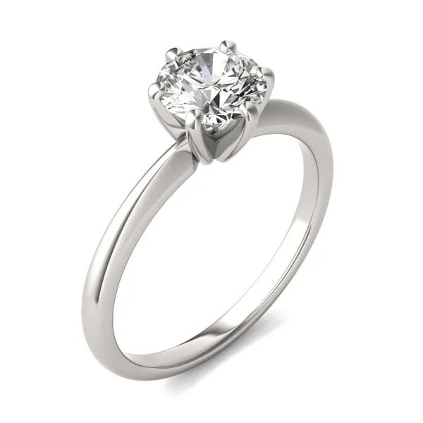 Round Brilliant Six-Prong Simple Solitaire