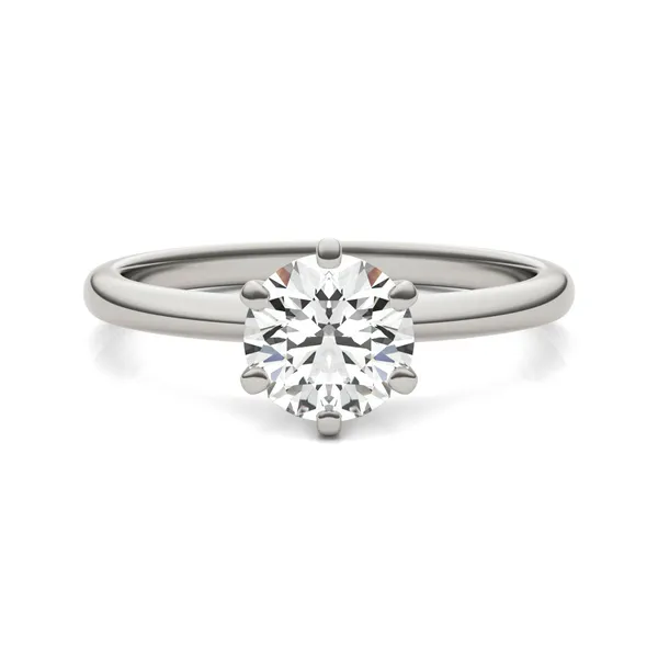 Round Brilliant Six-Prong Simple Solitaire