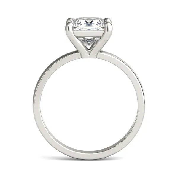 Princess Classic Solitaire Engagement Ring