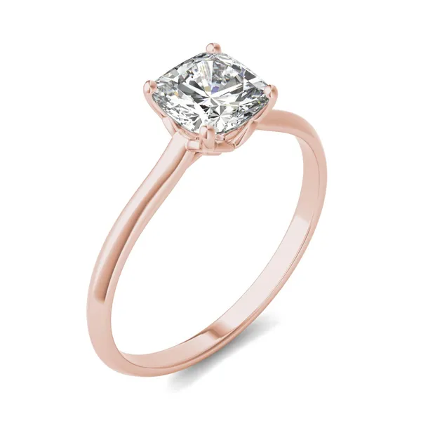 Cushion Hearts & Arrows Signature Solitaire Engagement Ring