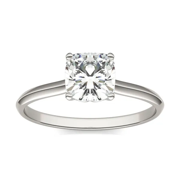 Cushion Hearts & Arrows Signature Solitaire Engagement Ring